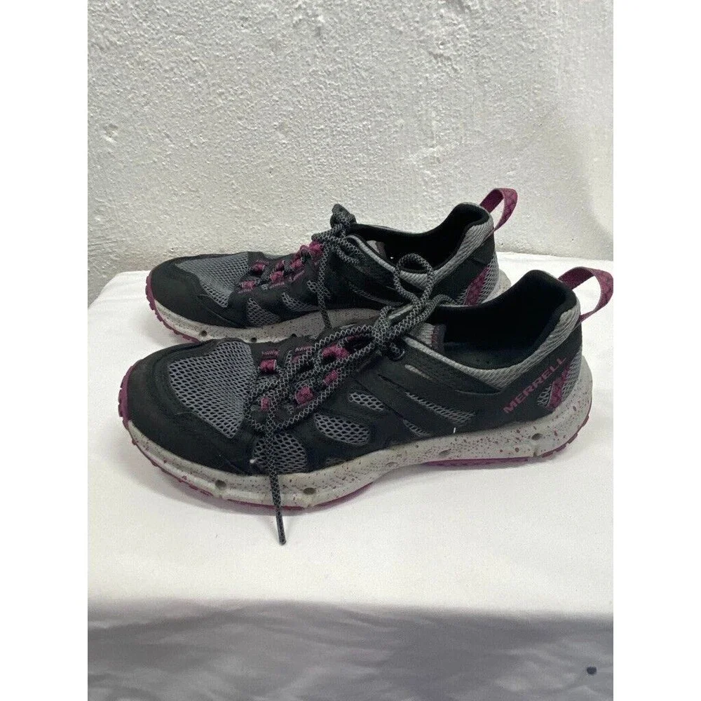 MERRELL WOMENS 7.5 GRAY RUNNING HIKING SNEAKERS